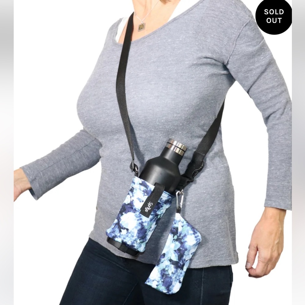 Sprigs water bottle/ phone holder crossbody bag